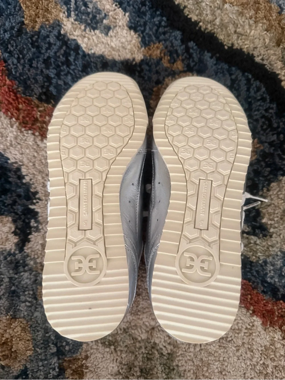 Sam Edelman shiny silver